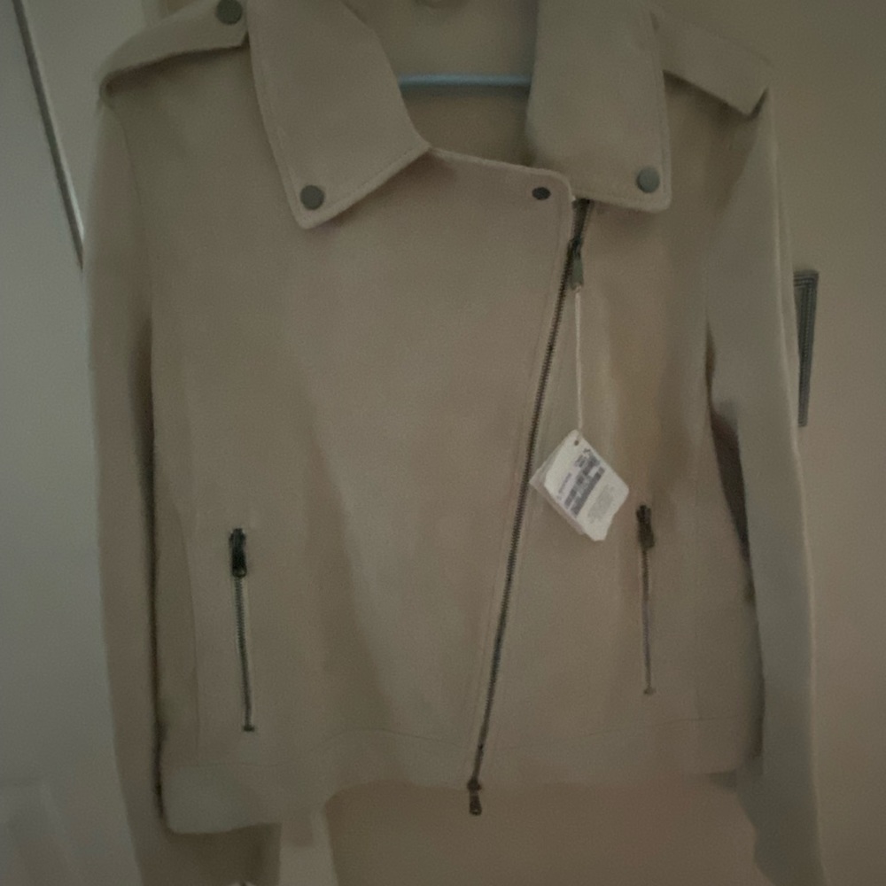 Brunello Cucinelli biker jacket suede